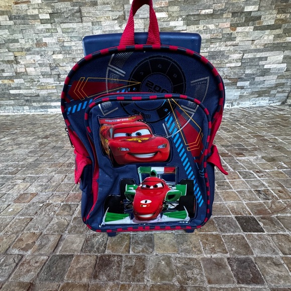 Disney Other - Vintage Cars 2  kids Backpack / rolling backpack / luggage